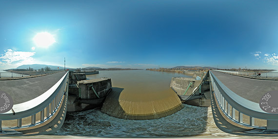 Einlaufbauwerk Entlastungsrinne