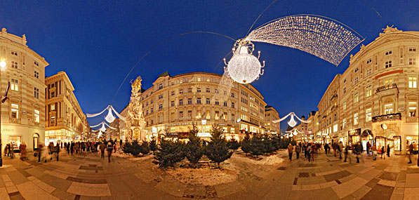 Weihnachtsbeleuchtung Graben