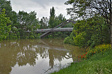 Hochwasser 2013 Erdberger Steg
