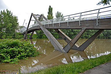 Hochwasser 2013 Erdberger Steg