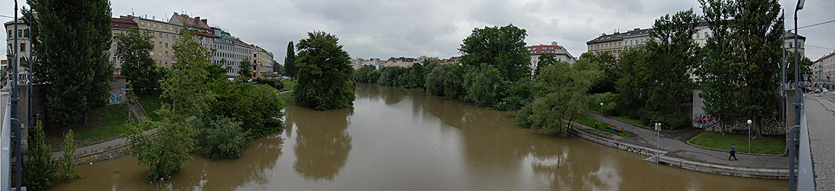 Hochwasser 2013 Rotundenbr&uuml;cke