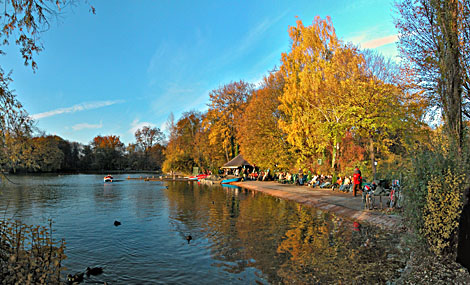 Englischer Garten Herbst - Klick f�r gr��eres Bild